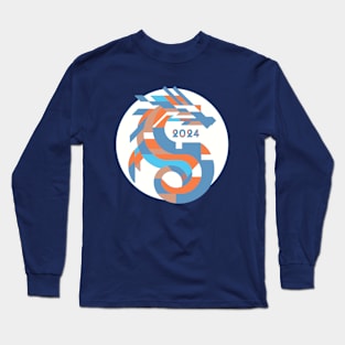 Futuristic Dragon Emblem - 2024 Chinese New Year Long Sleeve T-Shirt